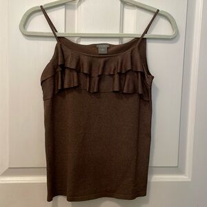 AnnTaylor Ruffle Shell/Camisole